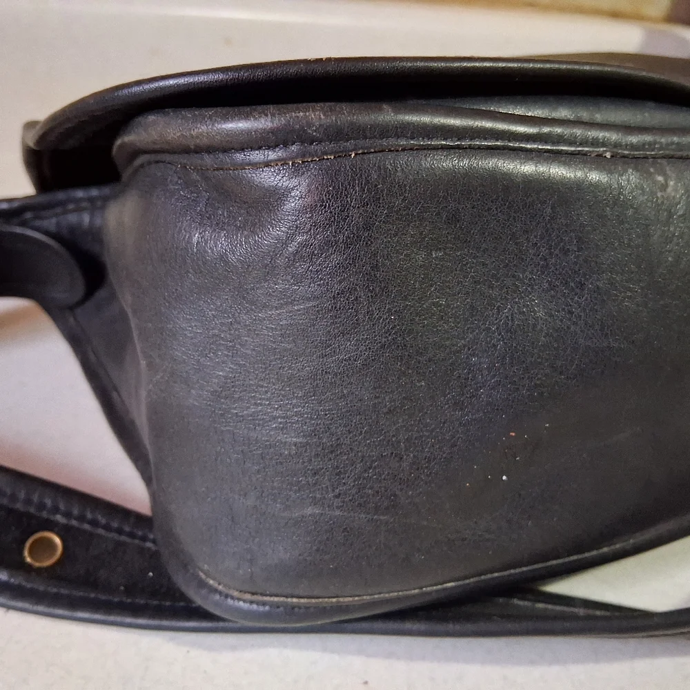 Vintage Coach Patricia Legacy Black Leather Crossbody Bag 9951 - Picture 11 of 12